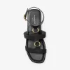 Sandale aus staubigem Ringleder Sandale aus staubigem Ringleder