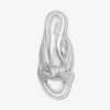 Sandale „Elena“ aus Metallic-Leder Sandale „Elena“ aus Metallic-Leder