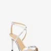 Sandale „Lena“ aus Metallic-Leder Sandale „Lena“ aus Metallic-Leder