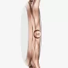 Schlanke Runway-Armbanduhr in Roségold und Leder Schlanke Runway-Armbanduhr in Roségold und Leder
