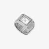 Silberfarbene Darrington Pavé-Ringuhr Silberfarbene Darrington Pavé-Ringuhr