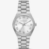 Silberfarbene Lennox-Uhr Silberfarbene Lennox-Uhr