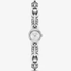 Silberfarbene Mini-Armbanduhr „Astor Link“. Silberfarbene Mini-Armbanduhr „Astor Link“.