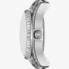 Silberfarbene Mini-Lexington-Pavé-Armbanduhr Silberfarbene Mini-Lexington-Pavé-Armbanduhr