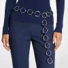 Silberfarbener Ringgürtel Marisa aus Leder Silberfarbener Ringgürtel Marisa aus Leder