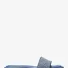 Slide-Sandale aus Denim mit Logo-Prägung von Dana Slide-Sandale aus Denim mit Logo-Prägung von Dana