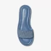 Slide-Sandale aus Denim mit Logo-Prägung von Dana Slide-Sandale aus Denim mit Logo-Prägung von Dana