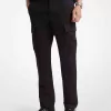 Slim-Fit-Cargohose aus Baumwollmischungssatin Slim-Fit-Cargohose aus Baumwollmischungssatin