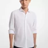 Slim-Fit-Hemd aus Baumwoll-Piqué Slim-Fit-Hemd aus Baumwoll-Piqué