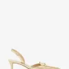 Slingback-Pumps „Lena“ aus knisterndem Metallic-Leder Slingback-Pumps „Lena“ aus knisterndem Metallic-Leder