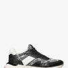 Sneaker aus Jacquard und Leder mit Miles Empire-Logo Sneaker aus Jacquard und Leder mit Miles Empire-Logo