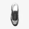 Sneaker aus Jacquard und Leder mit Miles Empire-Logo Sneaker aus Jacquard und Leder mit Miles Empire-Logo