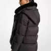 Steppjacke mit Kunstpelzkragen