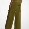 Stretch-Cargohose aus Bio-Baumwolle mit weitem Bein Stretch-Cargohose aus Bio-Baumwolle mit weitem Bein