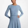 Stretch-Strickkleid mit Gürtel Stretch-Strickkleid mit Gürtel
