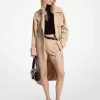 Strukturierter Krepp-Trenchcoat Strukturierter Krepp-Trenchcoat