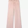 Stückgefärbte Jeans mit weitem Bein Stückgefärbte Jeans mit weitem Bein