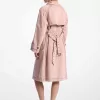 Stückgefärbter Denim-Trenchcoat Stückgefärbter Denim-Trenchcoat