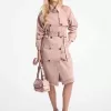Stückgefärbter Denim-Trenchcoat Stückgefärbter Denim-Trenchcoat