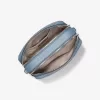 Stufenrock aus Georgette mit Nieten und Blumenmuster
