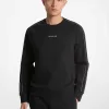 Sweatshirt aus Baumwollmischung mit Logoband