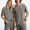 T-Shirt aus Garment-Wash-Baumwolljersey T-Shirt aus Garment-Wash-Baumwolljersey