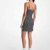 Tanktop-Kleid aus gepunktetem Stretch-Nylon Tanktop-Kleid aus gepunktetem Stretch-Nylon