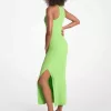 Tanktop-Kleid aus geripptem Stretch-Strick Tanktop-Kleid aus geripptem Stretch-Strick