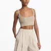 Tanktop aus gerippter Stretch-Baumwolle Tanktop aus gerippter Stretch-Baumwolle