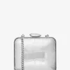 Tina Mini Metallic Python geprägtes Leder Minaudie re Tina Mini Metallic Python geprägtes Leder Minaudie re