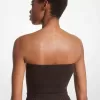 Trägerloser Body aus Stretch-Kaschmir Trägerloser Body aus Stretch-Kaschmir