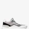 Trevor-Sneaker aus Leder und Stretch-Strick Trevor-Sneaker aus Leder und Stretch-Strick