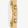 Übergroße goldfarbene Lennox-Uhr