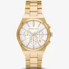 Übergroße goldfarbene Lennox-Uhr