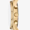 Übergroße goldfarbene Lexington-Uhr