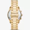 Übergroße goldfarbene Lexington-Uhr
