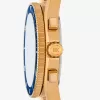 Übergroße maritime goldfarbene Uhr Übergroße maritime goldfarbene Uhr