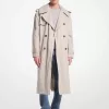 Übergroßer Inox-Trenchcoat aus Baumwollmischung Übergroßer Inox-Trenchcoat aus Baumwollmischung