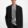 Übergroßer Krepp-Blazer Übergroßer Krepp-Blazer
