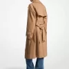 Übergroßer zweireihiger Trenchcoat aus Baumwolle Übergroßer zweireihiger Trenchcoat aus Baumwolle