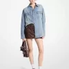 Übergroßes Chambray-Hemd Übergroßes Chambray-Hemd