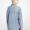 Übergroßes Chambray-Hemd Übergroßes Chambray-Hemd