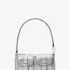 Zoe Kleine Pochette aus Metallic-Leder Zoe Kleine Pochette aus Metallic-Leder