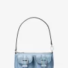 Zoe Kleine Pochette aus gekrispeltem Leder