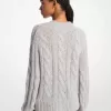 Zopfstrickpullover aus Alpakamischung Zopfstrickpullover aus Alpakamischung