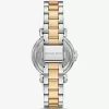 Zweifarbige Mini-Maren-Pavé-Uhr Zweifarbige Mini-Maren-Pavé-Uhr