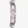 Zweifarbige Uhr mit geprägtem Logo von Pyper Zweifarbige Uhr mit geprägtem Logo von Pyper