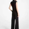 Zweireihiger Overall aus Krepp Zweireihiger Overall aus Krepp